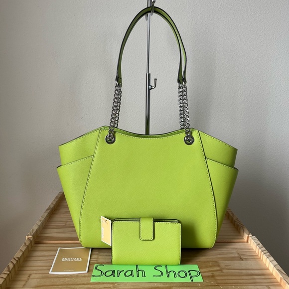 🌼Michael Kors Jet Set Travel Large Chain Shoulder Tote Set - Picture 2 of 16